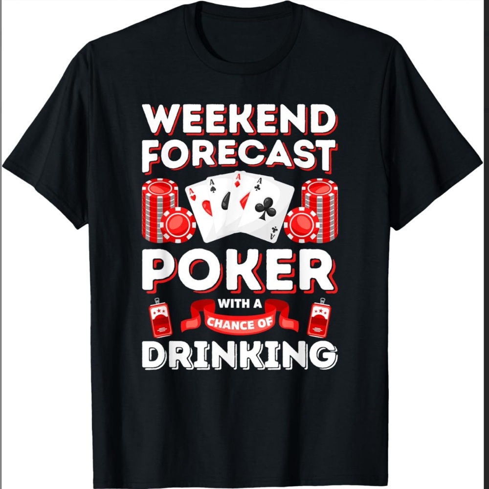 Black Poker Graphic T-Shirt